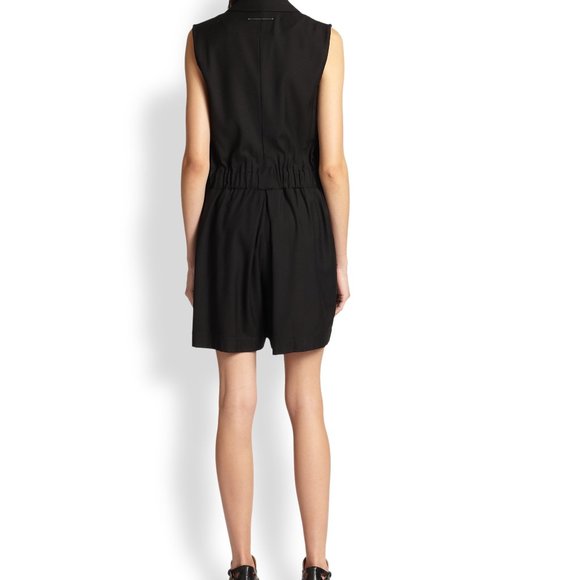 New MM6 Maison Martin Margiela Black Tuxedo Jumpsuit Romper - Picture 2 of 4